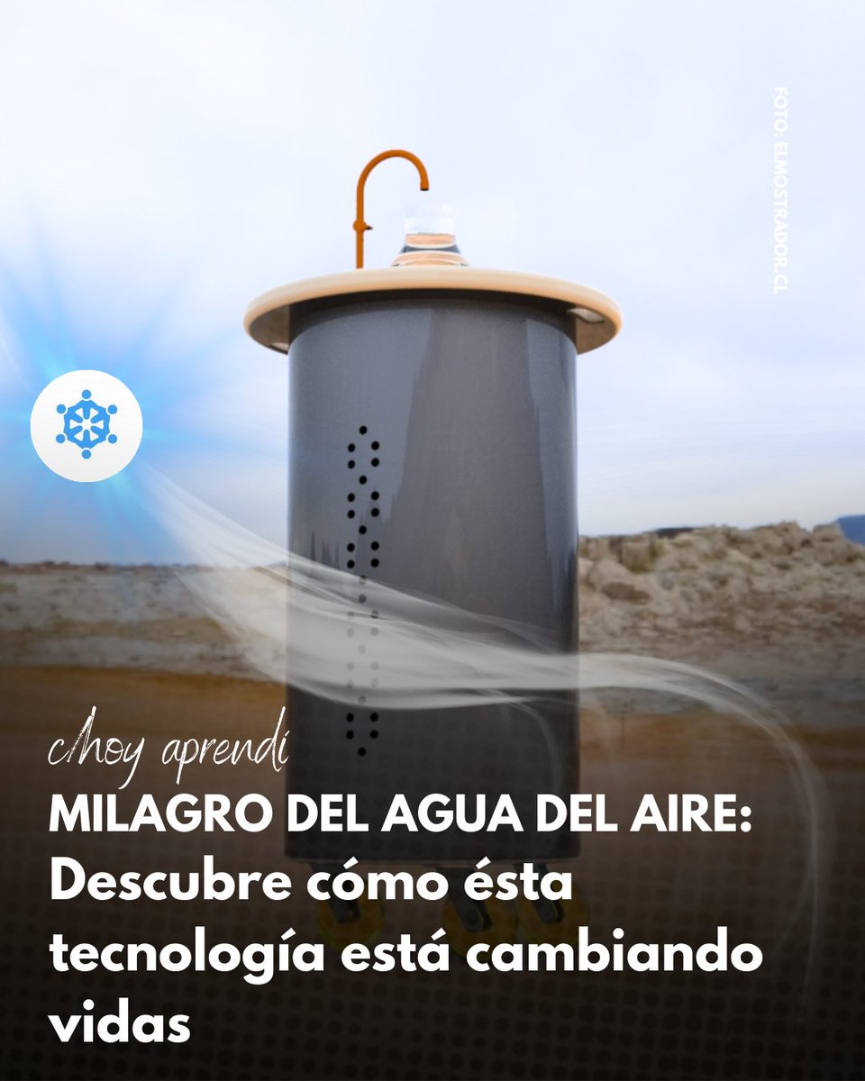 ¡Agua del aire! Cambia tu forma de ver la vida con este post 👇🏻
podiumy.com/p/El-milagro-d…
#hoyaprendi #CuidaElAmbiente #agua #Chile #MedioAmbiente #tech #BBB24
