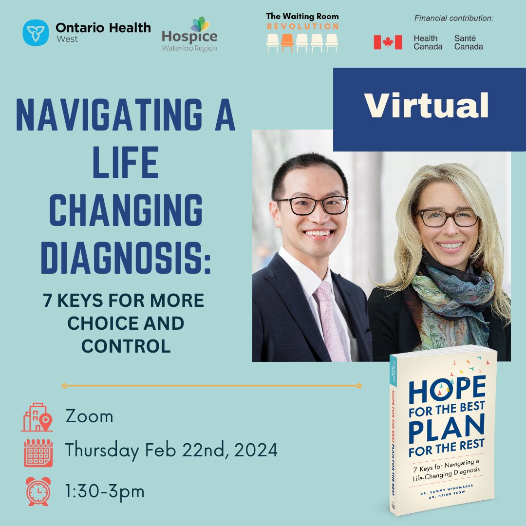 There's still time to register! Want to learn the 7 Keys for more Choice and Control over a Serious Illness? Join us for a virtual event happening tomorrow February 22nd on Zoom! Register today at: loom.ly/cw8-GNw
