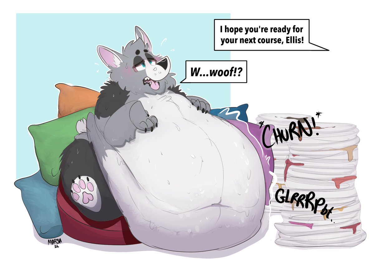 Be careful what you wish for when you ask to become an over-pampered pet...you might not be in as much control as you'd think... Gift for @chonkycorg