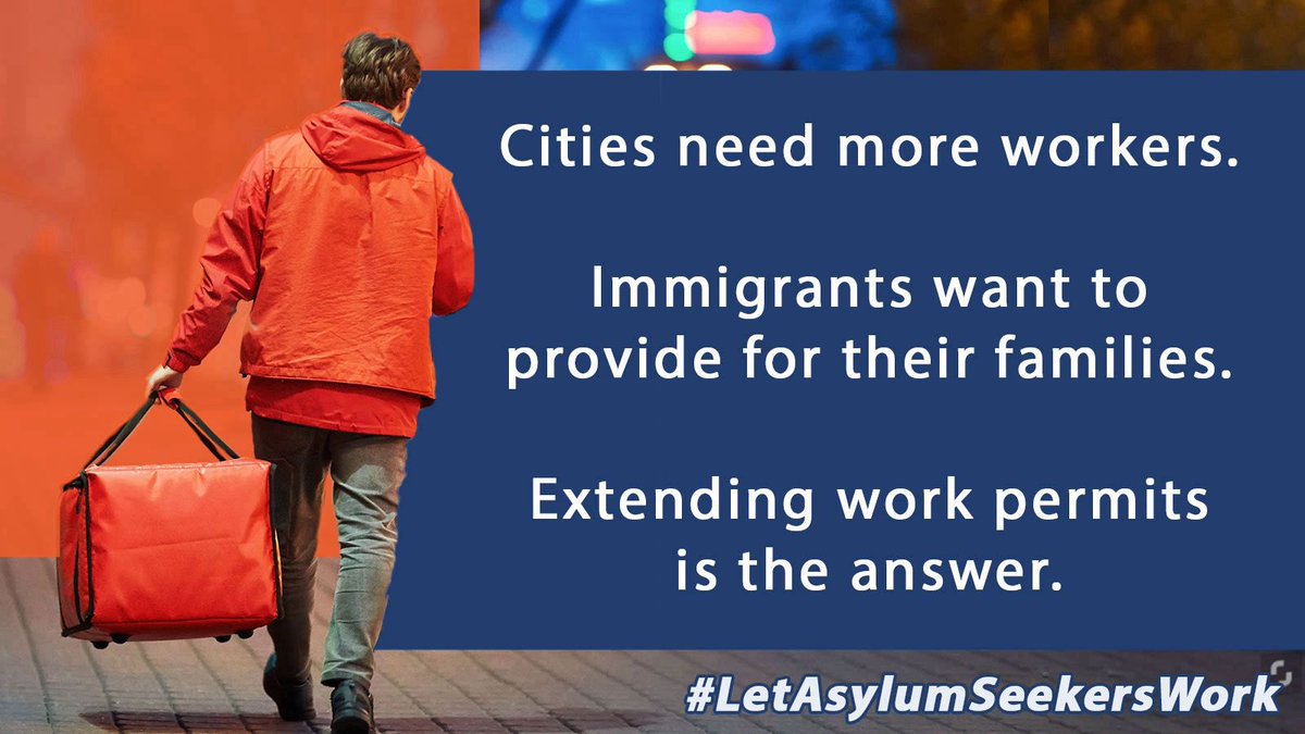 Extending work permits for 540+ days keeps immigrants in their jobs and in their homes, helping local communities and businesses thrive.

#loricares #LetAsylumSeekersWork #WorkPermitsNow