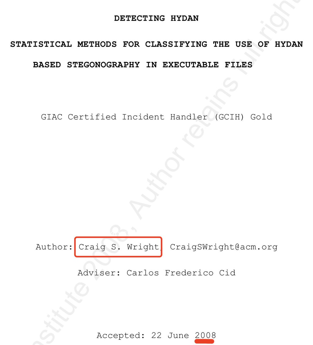 There is likely a watermark in the bitcoin whitepaper
sans.org/white-papers/3…