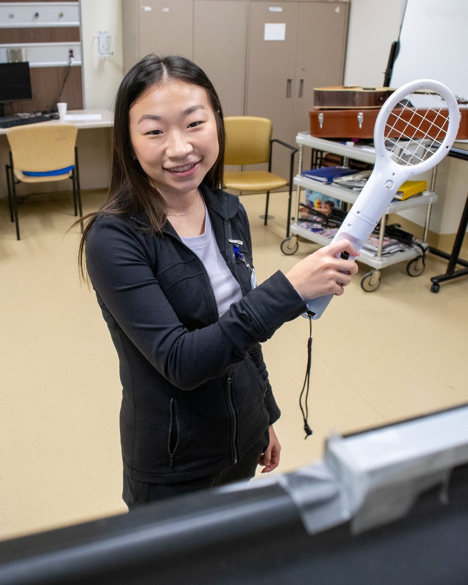 OakValleyHealth's tweet photo. #TherapeuticRecreationMonth | Jenna Tucci is one of our #TherapeuticRecreation specialists. She says a typical day for her involves designing and implementing therapeutic programs tailored to each of her patient's individual needs. ๐พ๐ฎ #TRMonth https://t.co/li2khkELjz