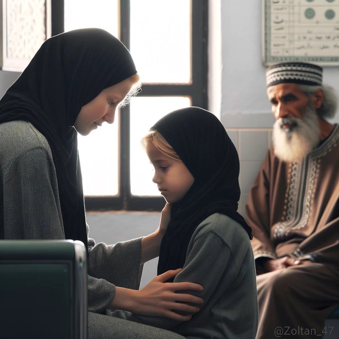 'Mom, I'm not sick; why are we at the doctor? You know, Sarah, you are starting to become a big girl; you will be able to get married soon, and we have to prove to your husband's family that you are still a virgin.'  
#banislam #SaveEurope #StopMuslimInvasion #IslamIsTheProblem