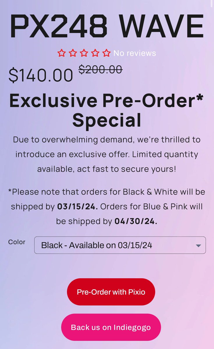 Pre-orders for the pink or blue monitor are open!