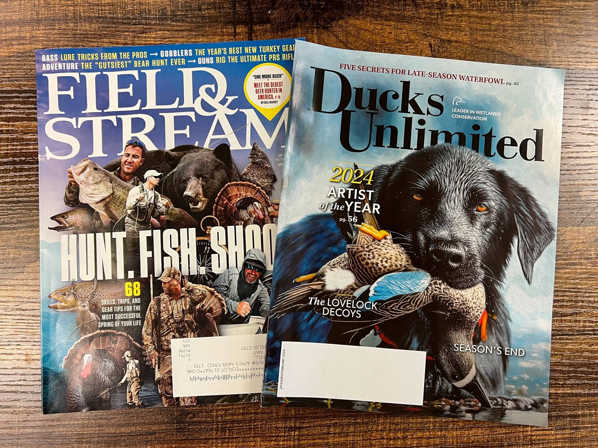DucksUnlimited's tweet photo. The iconic @FieldandStream is being revived w/help from @ericchurch &amp; @MorganWallen.

Ducks Unlimited is proud to be its first conservation partner, receiving 10% of 1871 Club net profits. Together, we'll conserve, restore &amp; manage wetlands for waterfowl &amp; other wildlife. More 🔜 https://t.co/lA12PQuJ0E