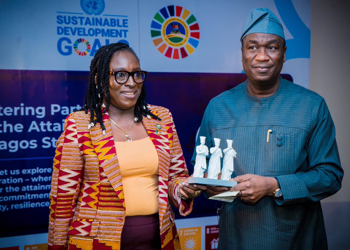 volunteercorp's tweet photo. The Office of the Sustainable Development Goals (OSDG) in Lagos State recently hosted a pivotal breakfast meeting, drawing together distinguished figures to address matters of global importance. Under the banner of “Fostering partnerships for the attainment of https://t.co/84uEUnrecx