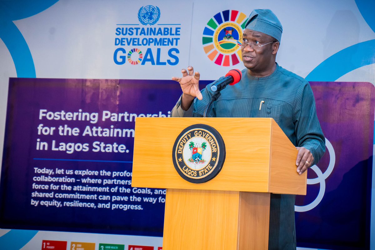 volunteercorp's tweet photo. The Office of the Sustainable Development Goals (OSDG) in Lagos State recently hosted a pivotal breakfast meeting, drawing together distinguished figures to address matters of global importance. Under the banner of “Fostering partnerships for the attainment of https://t.co/84uEUnrecx
