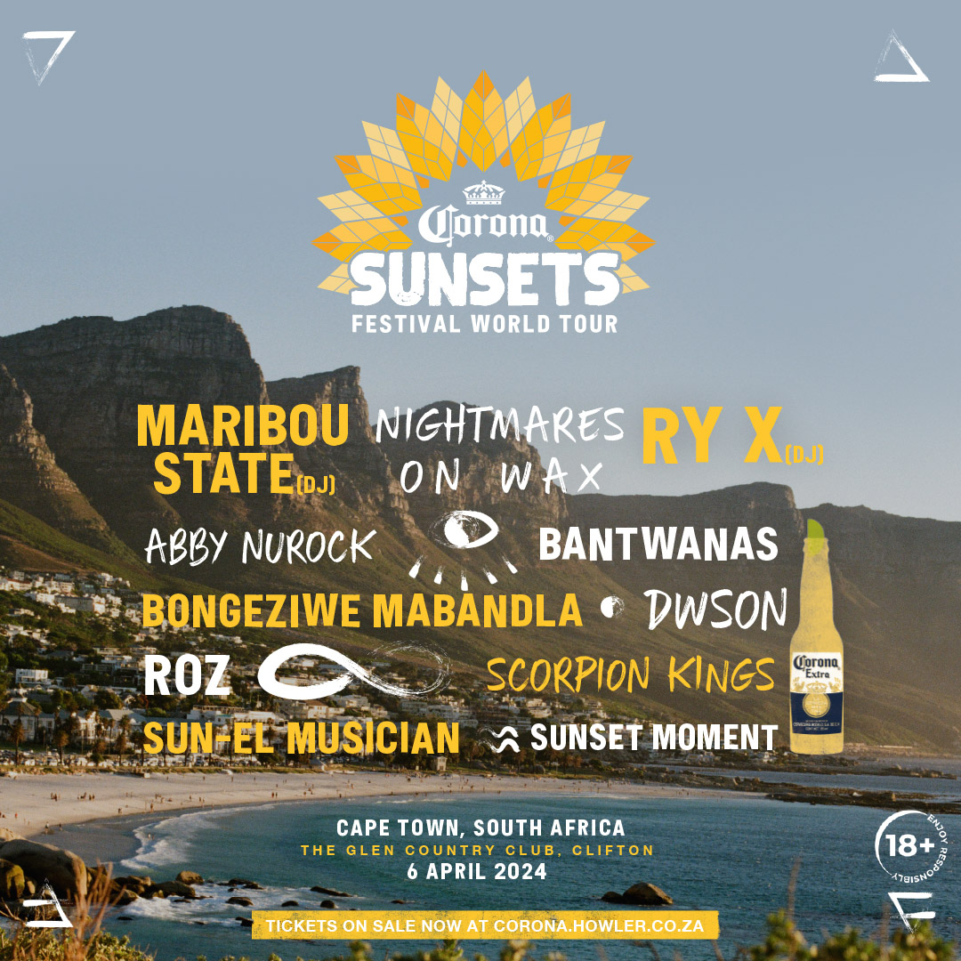 bossemischke's tweet photo. Cape Town, are you ready? I'm gearing up for another unforgettable #CoronaSunsets Festival World Tour, and the lineup is finally here! I can’t wait to experience the new outdoor activities like the drumming and face painting! Get your tickets today! [https://t.co/w53gq76qxc] #ad

@CoronaAfrica 
#CoronaSunsets #ad