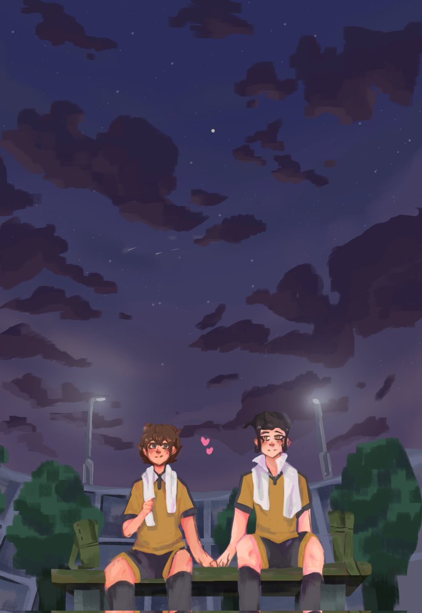 Disaster_pr_'s tweet photo. They're in love (I can't render to save my life) 
#inazumaeleven #kyoten #inazumaelevengo https://t.co/4dRFyQxQOg