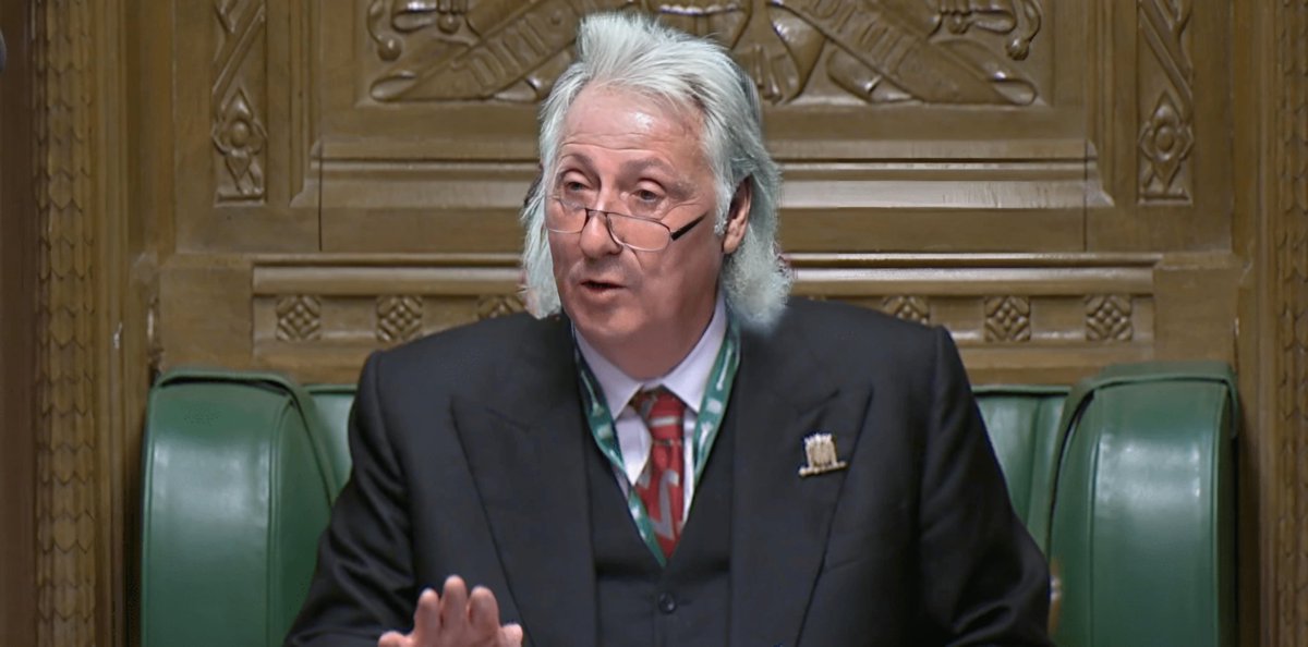 Sir Lindsay Hoyle with the hair of Gerry Francis.