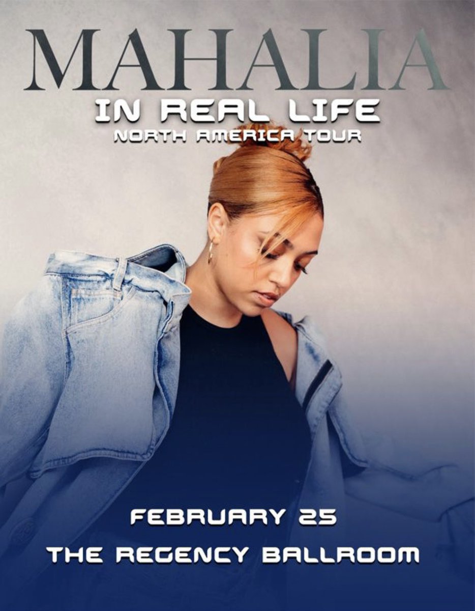 ✨Flash Giveaway!✨ British singer-songwriter @mahalia visits SF’s @RegencyBallroom on Sunday, February 25! This one is not to be missed! To enter to win a pair of tix, follow us and RT. Winner at 3pm. Tix on sale here: bit.ly/InRealLifeSF