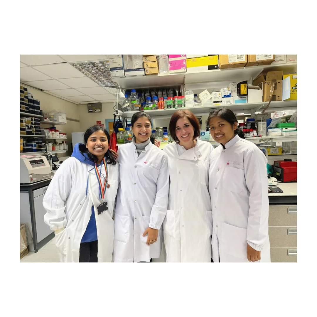 Our RIBB researchers, @SuvechhyaBasto1 and Rose, are receiving training on protein biochemistry at the @JPLab_  @EdinburghUni. Thank you @JPLab_ for hosting and @AMIposts for the support!  #capacitybuilding #knowledgeexchange #womenempowerment #internationcollaborations