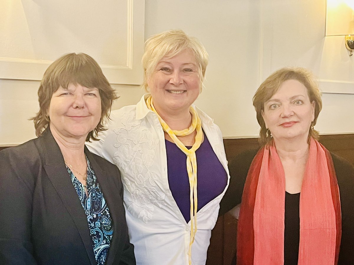 Terrific insights from the recent ambassadors of #Canada to #Ukraine &amp; to #Russia about the impact of the war on Ukraine, the EU &amp; more at the luncheon with retired Canadian ambassadors - wealth of knowledge &amp; expertise.