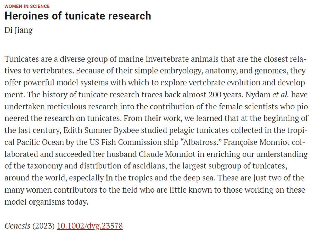 dijiang319's tweet photo. My choice this week in @ScienceMagazine #WomenInScience #tunicates
https://t.co/QpF9czqMdU by Marie L. Nydam, Mary Beth Saffo, Anna Di Gregorio
https://t.co/4u4a2DpXBX https://t.co/6LcHStxcGx