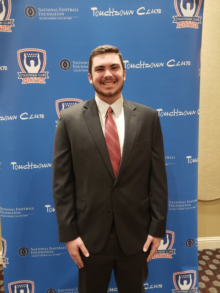 Proud to represent CP at the Touchdown Club Scholar-Athlete Banquet! Thank you <a href="/Coach_Coats/">Kyle Coats</a> for the opportunity to be recognized at such a prestigious event!