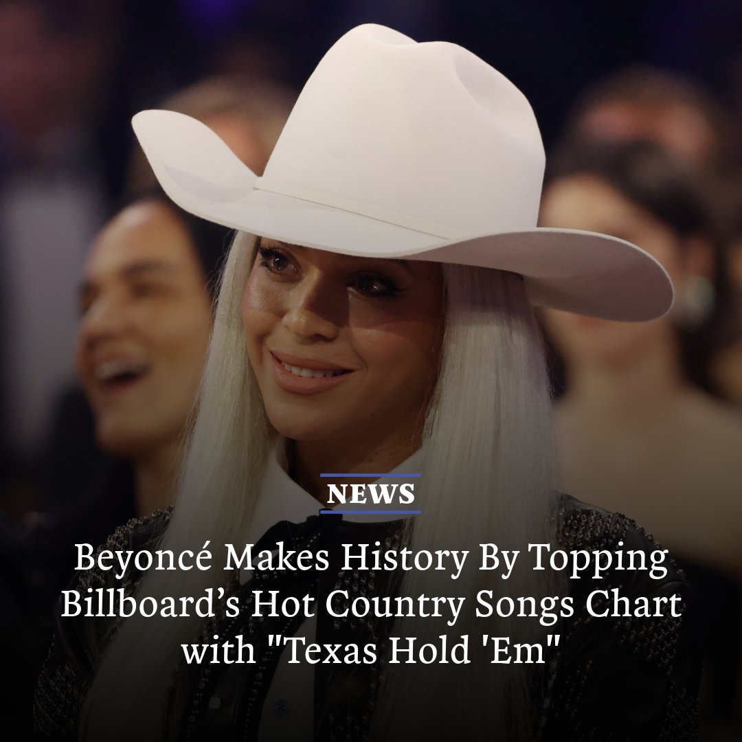 krbe's tweet image. #Beyoncé makes history as the first Black woman to top Billboard's Hot Country Songs chart with "#TexasHoldEm" and "#16Carriages" 🐎

💻 FULL STORY ➡️ bit.ly/49Jry3M
📷 Photo by Kevin Mazur/Getty Images for The Recording Academy