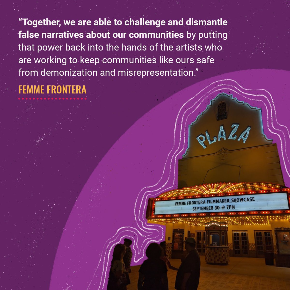These film, media, and youth power organizations are challenging harmful extractive narratives...

#ComfreyFilms
#FemmeFrontera
#DetroitNarrativeAgency
#SaySi
#WeAreConnected
#WeAreInterdependent