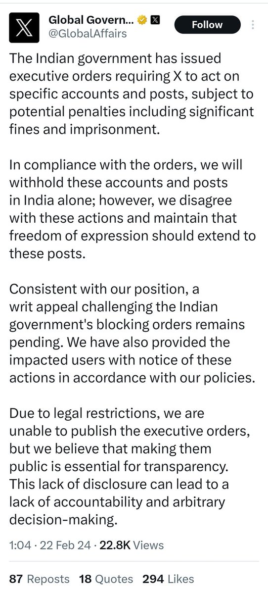 zoo_bear's tweet photo. Here is an update by @GlobalAffairs @elonmusk @X on Withheld and suspension of influential X accounts of ground reporters/influencers/prominent farm unionists covering Farmers Protest. https://t.co/AMCDW2SXYk
