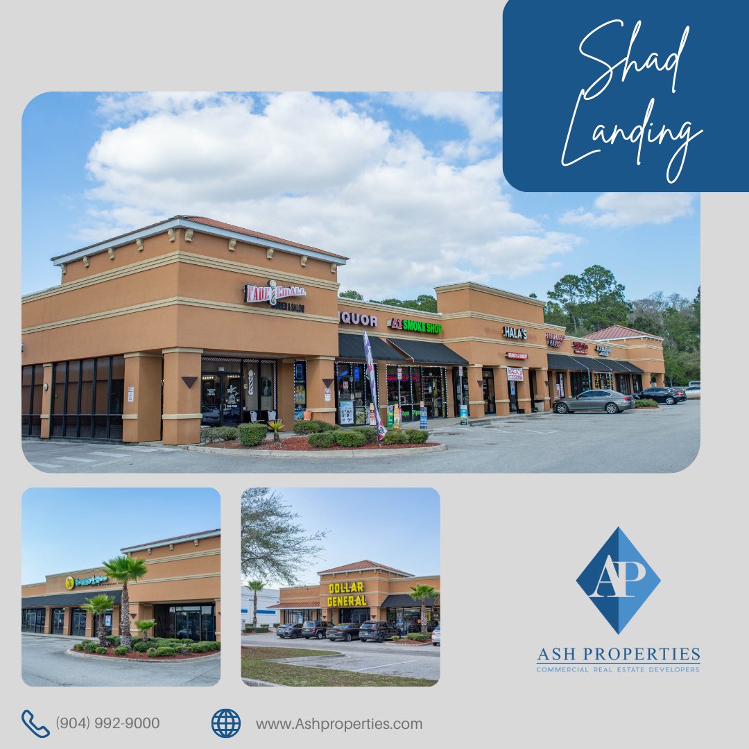 AshProperties's tweet image. Leasing available at Shad Landing located at 5285 Shad Road, Jacksonville, FL 32257. 
For more information call us at (904) 992-9000! 

#AshProperties #Jacksonville #Leasing #CRE #LocalBusiness