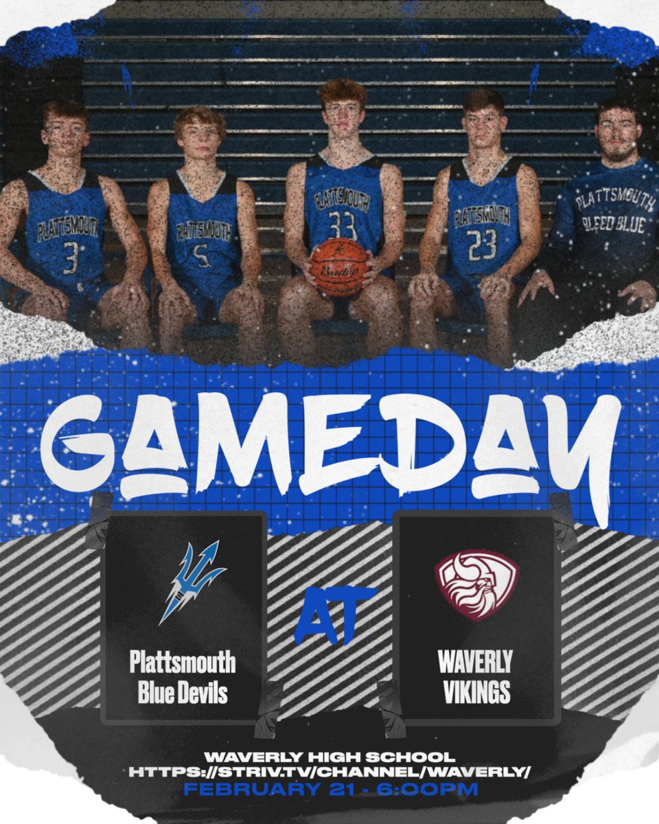 🚨 GAME DAY 🚨
🆚 <a href="/WaverlyBball/">WaverlyBasketball</a> 
📍 Waverly HS
⏰ 6pm tip-off
📺 striv.tv/channel/waverl…