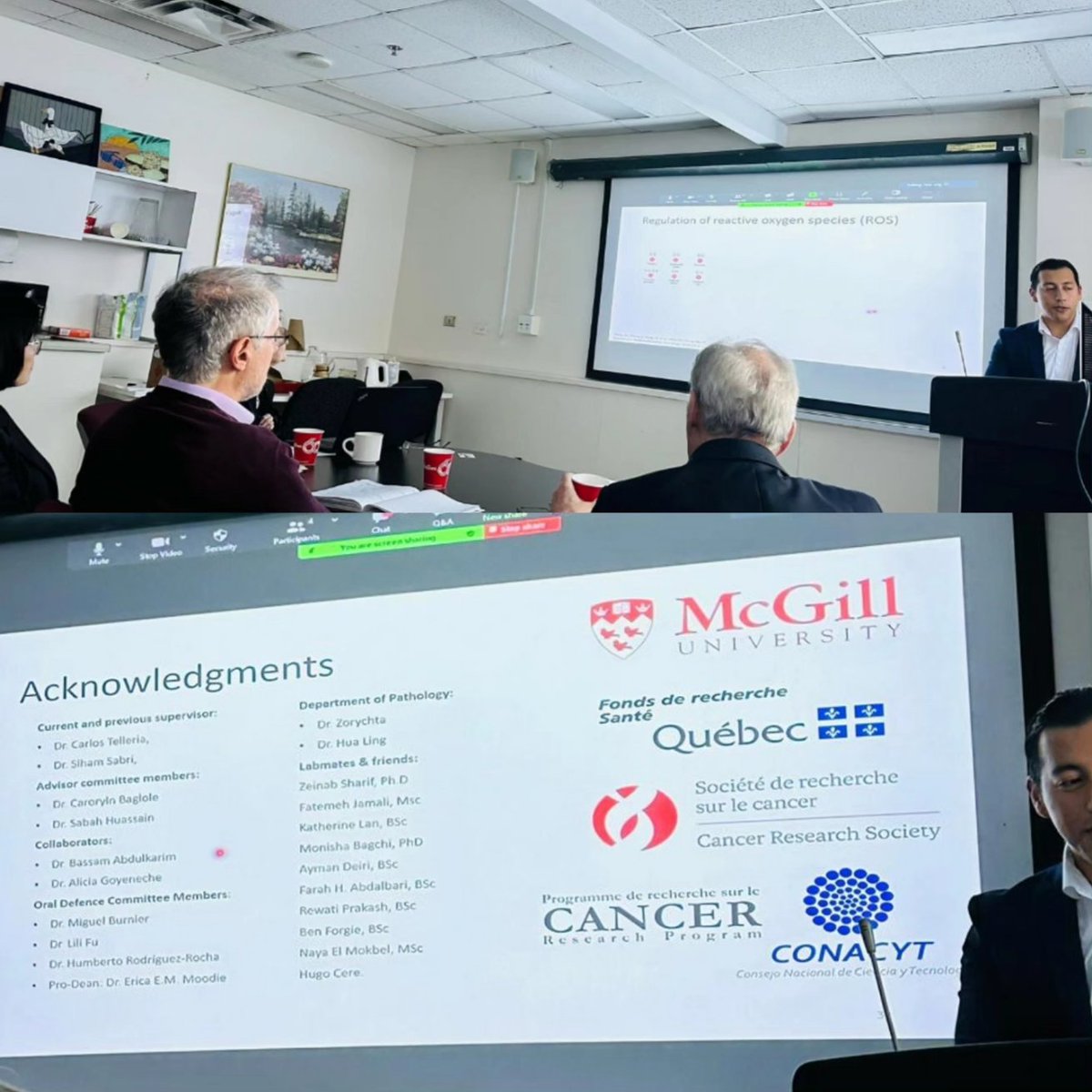 elvismtzj's tweet photo. Ph.D. oral defence, milestone completed ✅️
I am very happy to have successfully completed this achievement in my life. Thanks to my supervisors, the Department of Pathology, my family and friends for all your incredible support.
#McgillUniversity #PhD #DoctorOfPhilosophy #MDPhD https://t.co/YYCqWPmINz