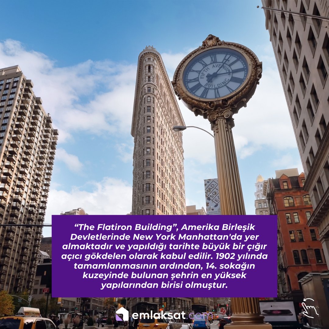 emlaksatcom's tweet photo. New York'un ünlü siluetine katkı sağlayan eşsiz Flatiron Binası'nı inceliyoruz 👀

🌆 Manhattan'ın Parıltılı İmzası

🏙️ Şehir Manzaralı Ofisler

🎨 Sanat ve Kültürün Buluşma Noktası

📜 Modern Kentin Tarihi İzleri

#FlatironBinası #EmlaksatKeşifleri #Manhattan #Emlaksat #Proptech https://t.co/DTDDouq9sj