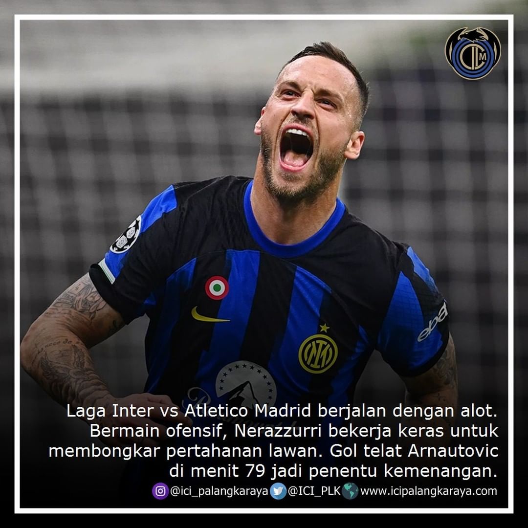 Inter sukses mengamankan kemenangan 1-0 atas Atletico Madrid pada leg pertama babak 16 besar Liga Champions. #ForzaInter