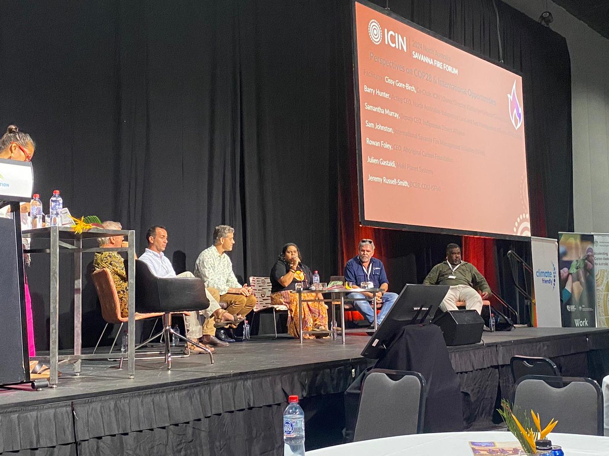 Sam Murray, Deputy CEO of the IDA, was at #NASFF2024 speaking about her key takeaway on COP28. 'We always talk about having seats at the table, but that's not just Aboriginal people we need, we need people who understand the work that rangers do.'