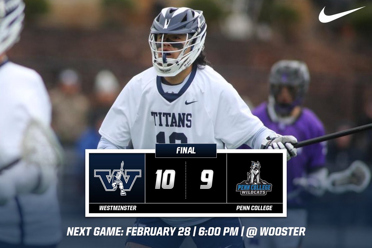 TITANS WIN!! The Titans start the season 1-0 after a very hard fought victory over non conference opponent Penn College. ⚔️🥍 #TLTW