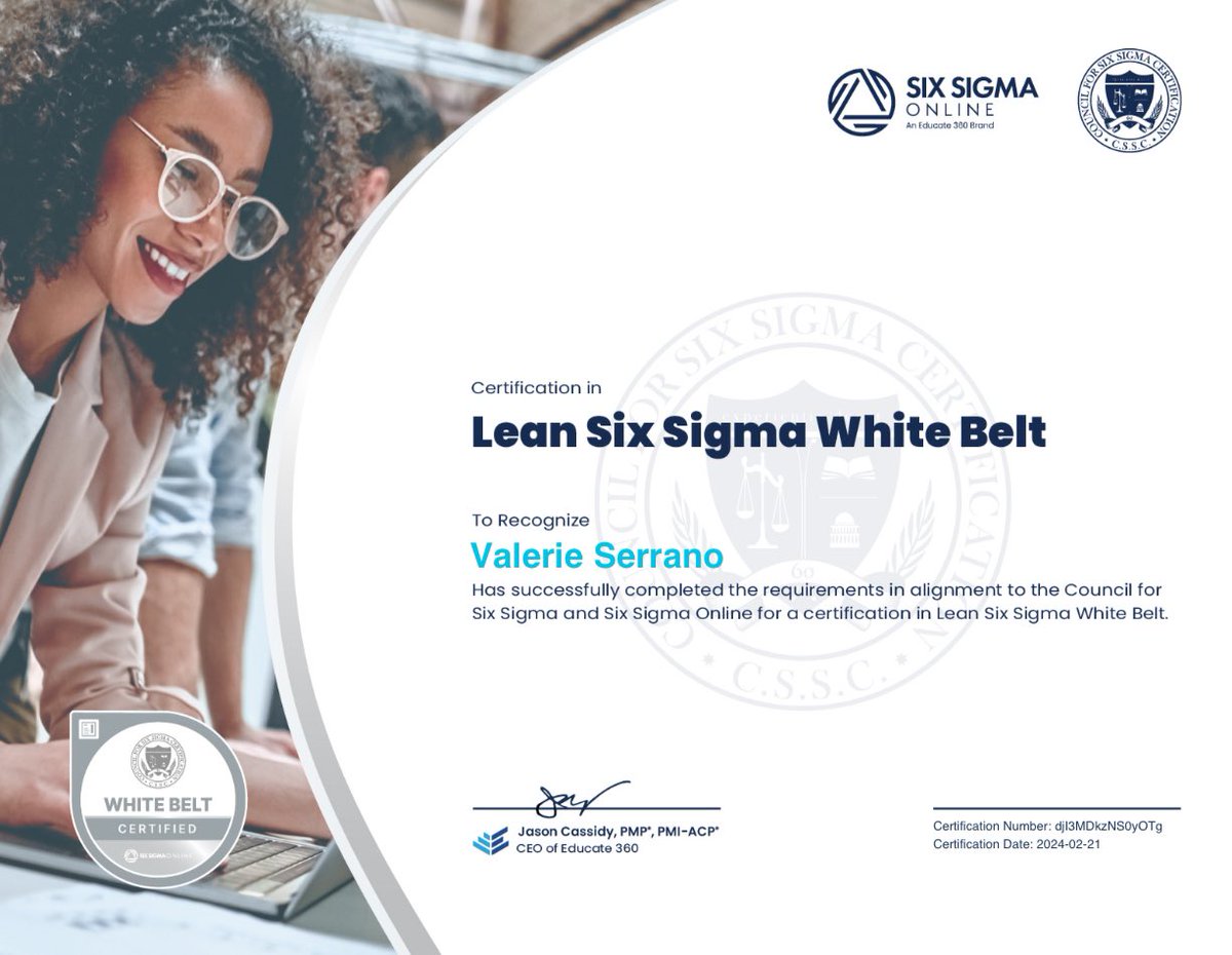 Achieved my #LeanSixSigma Certification and Badge !!!@Educate3602