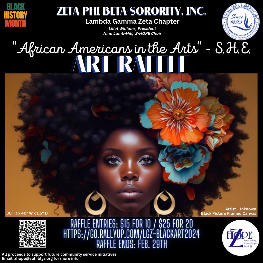 zphib_lgz's tweet photo. Get your raffle tickets today and this beauty here could be yours! All proceeds go toward future community service initiatives.

https://t.co/Ripr8KEnDJ

#blackart #zphiblgz #LGZHoCo #zhope #zeta1920 https://t.co/uiZXu0QLpv