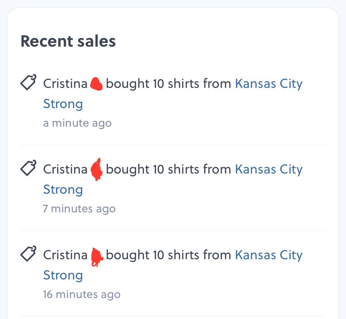 Cristina, I’m not sure if you’re on here or not, but I wanted to personally thank you for this insane order if you see this post🙏