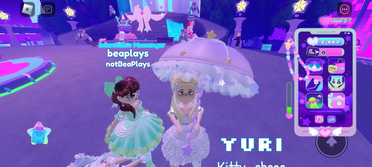 rainbow_bismuth's tweet photo. I met beaplays in astro renaissance #AstroRenaissance #Roblox #beaplays https://t.co/eLPIXadcEe
