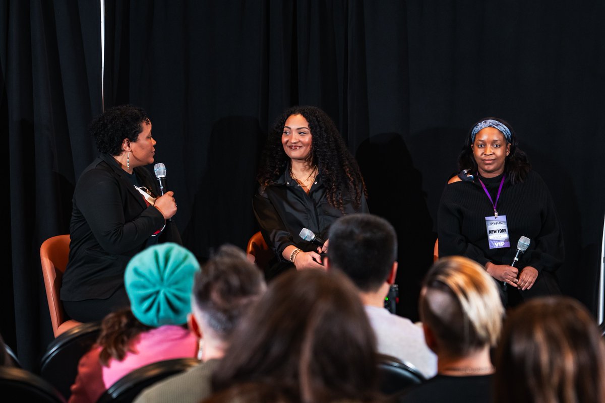 UBSArena's tweet photo. Before tonight’s game, @pwhl_newyork hosted a community conversation celebrating Black History in hockey and how to continue creating space for a more inclusive future in the sport. 

The fireside chat featured @thepwhlofficial’s Manager of DEI Initiatives & Community Engagement @saroyatinker71, @BlackGirlHockey Board Member Fatou Bah, & @CBSSports Erica Ayala.