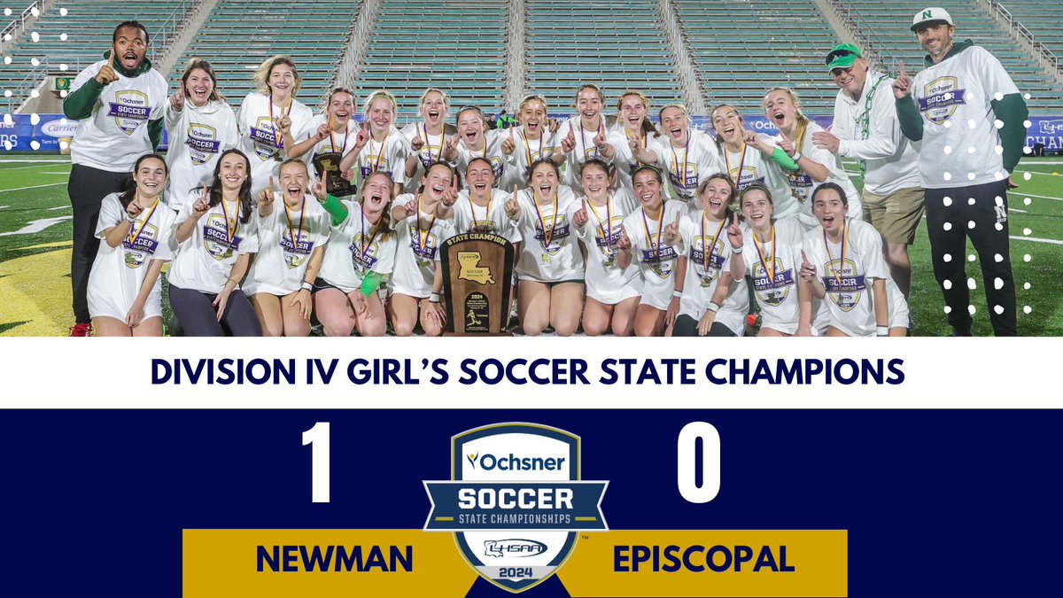 LHSAAsports's tweet image. Congratulations to the Division IV Girls State Champions, Isidore Newman! 

@NewmanAthletes 

📸 @GeauxPrepsLA