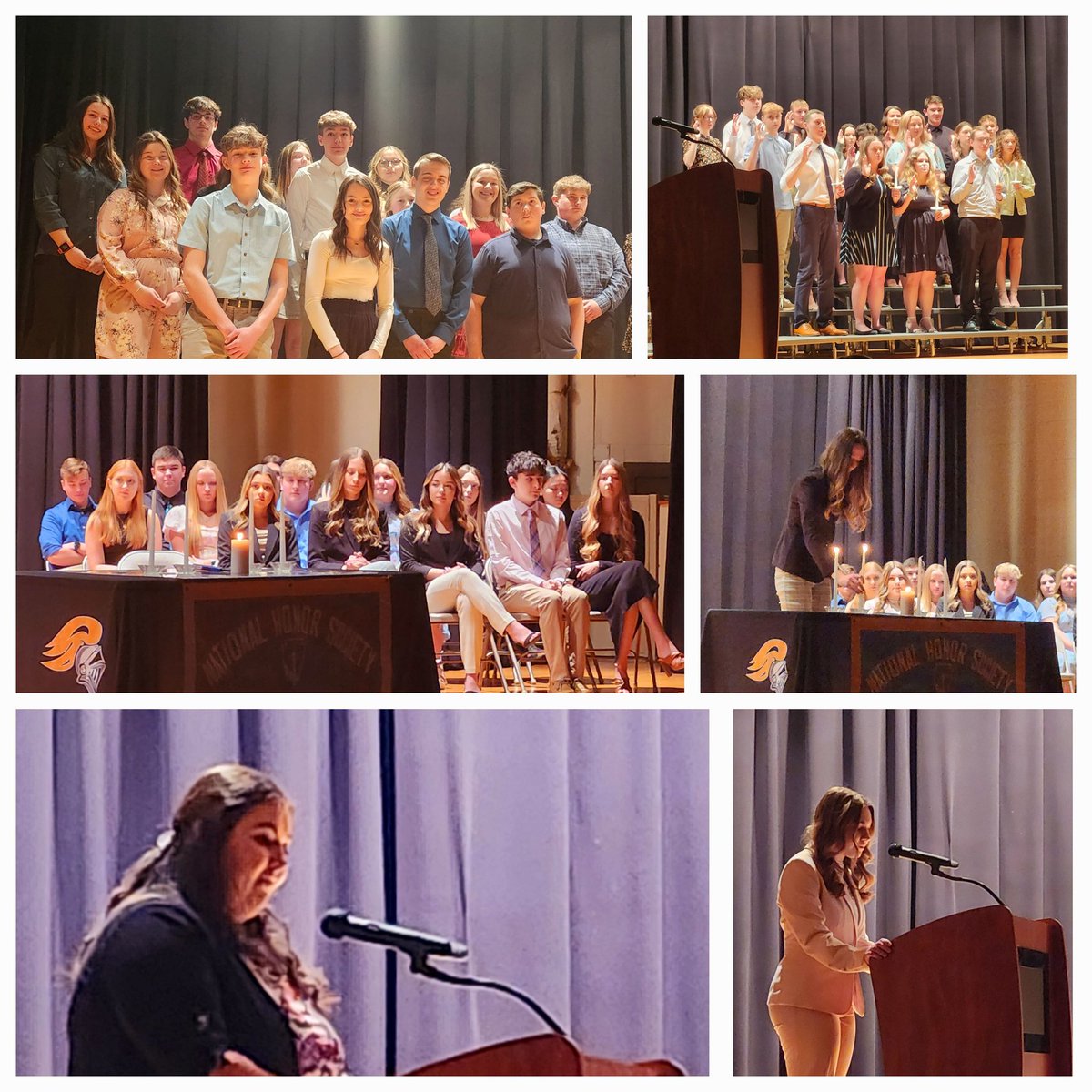 Proud to attend the <a href="/MV_Knights/">Moshannon Valley SD</a> NHS Induction Ceremony this evening. Congrats to all 🖤 🤍 Speaker McKenzie McCoy delivered an inspirational message to students! #MVBetterTogether