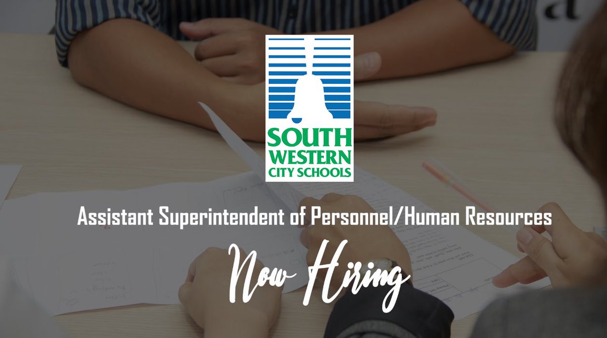 Following the retirement of Dr. Hayward in December, @SWCSD is now accepting applications for our Assistant Superintendent of Human Resources/Personnel! Consider joining our team in Grove City, here in Ohio’s 5th largest school system! 📍🚌📓 To apply: phl.applitrack.com/duesc/onlineap…