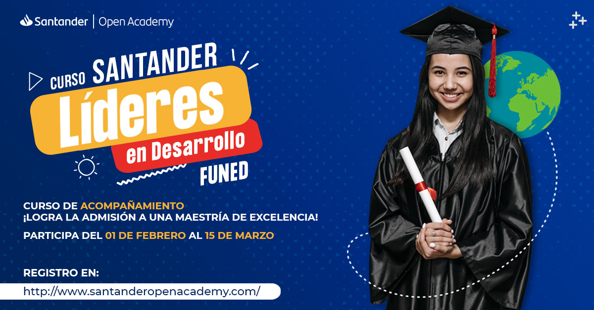 Fundacion_UNAM's tweet photo. .@SantanderMx y #Funed te invitan a la Convocatoria del Programa de Becas Líderes en Desarrollo 2024. 👩🎓📝 ¿Te interesa cursar una maestría presencial, virtual o híbrida en una de las 200 mejores universidades del mundo? 😱
Inscríbete aquí: https://t.co/thMGm80uiA 👈 https://t.co/GLlRVqbRnA