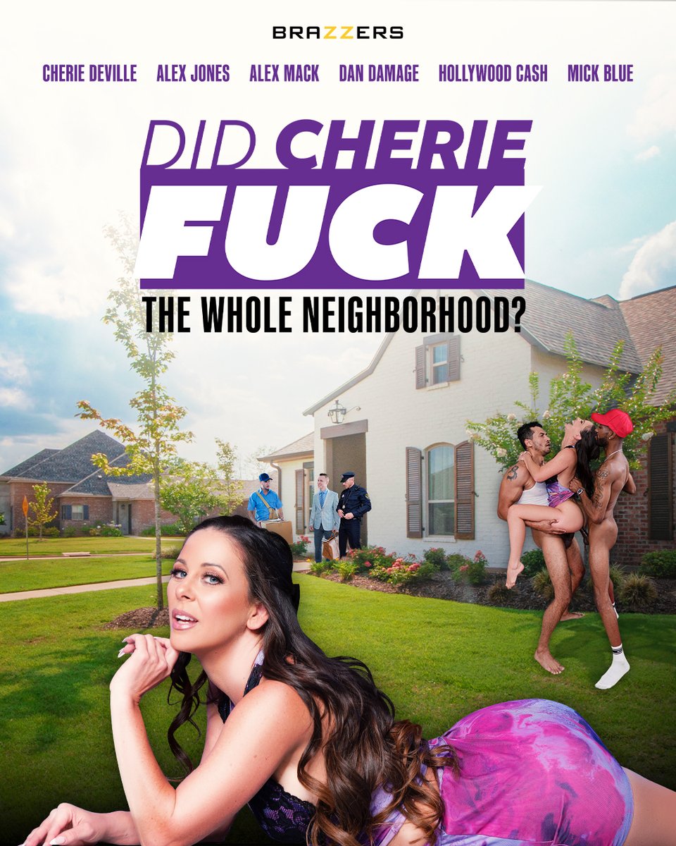 Brazzers's tweet photo. .@CherieDeVille + 👨🏽‍🔧 + 👨‍💼 + 👨🏾‍🌾 + 👷 + 👮 

"Did Cherie Fuck The Whole Neighborhood?"
📆 February 24, 2024
🔗 https://t.co/WmkYFgl9DO

feat. @AJonesXXX @MickBluexxx @AlexMackXXX @DanDamageX @H0llywoodCash https://t.co/iY9OUKKF5H