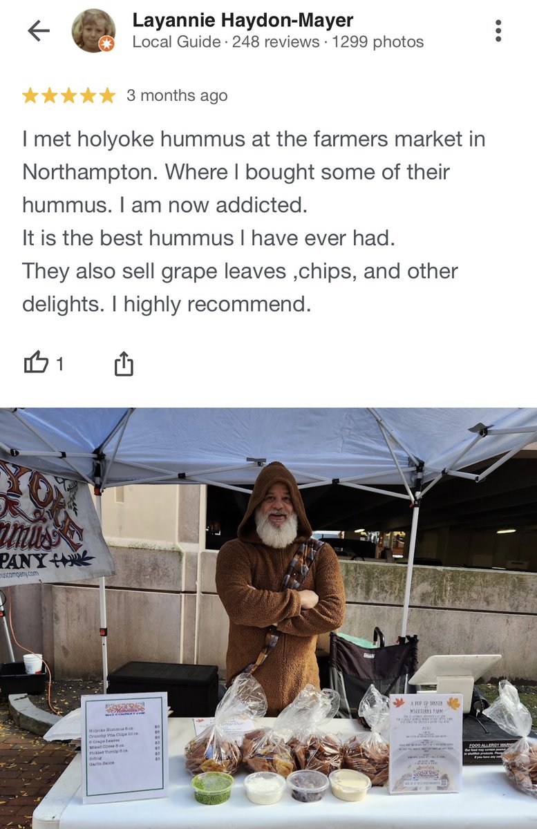 Holyoke Hummus (@holyokehummus) on Twitter photo Thanks Layannie!
Join us on Saturday at the Northampton winter farmers market at 67 Conz Street <a href="/TuesdayMarket/">Tuesday Market</a> @GrowFoodNton
#Northamptonma #farmersmarket Thanks Layannie!
Join us on Saturday at the Northampton winter farmers market at 67 Conz Street <a href="/TuesdayMarket/">Tuesday Market</a> @GrowFoodNton
#Northamptonma #farmersmarket