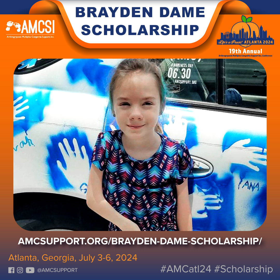 amcsupport's tweet photo. Conference Scholarship Opportunity Alert!๐๐
Thrilled to announce the Brayden Dame Conference Scholarship!๐โจ๐
Learn more at:
https://t.co/ZGA3wMrwDc
Hashtags:
#AMCATL24 #BraydenDame #Conference #Scholarship #AMCStrong #AMCSupport #Arthrogryposis #Multiplex #Congenita #Love https://t.co/ouZyOLxr5R