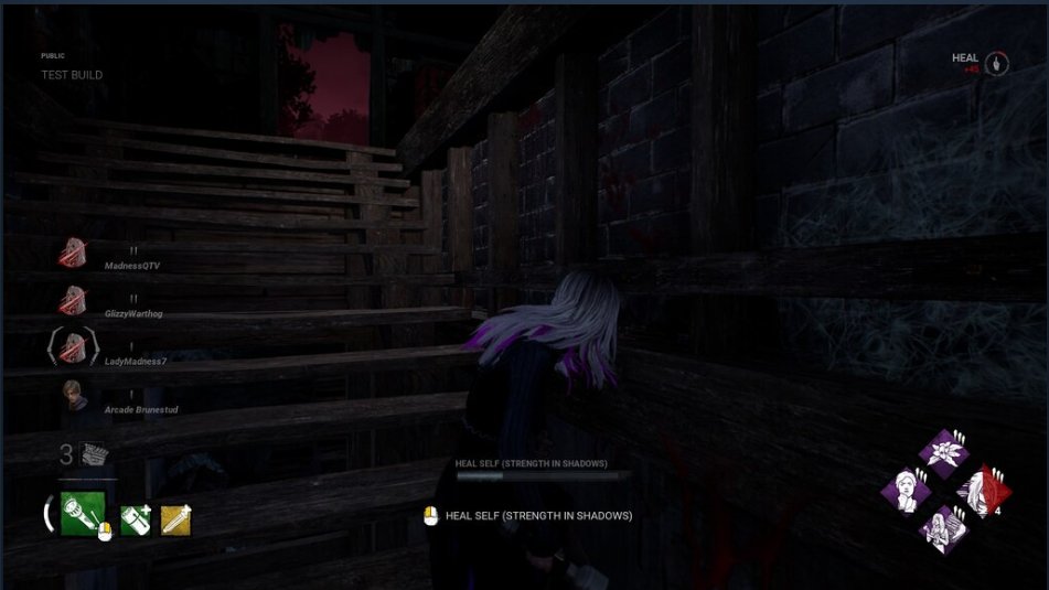 This is the highest you can be on the stairs to be considered 'in the Basement' So you know when this will trigger Basement related perks. #KnowledgeIsPower #MadnessQTV #DeadByDaylight #Chapter31