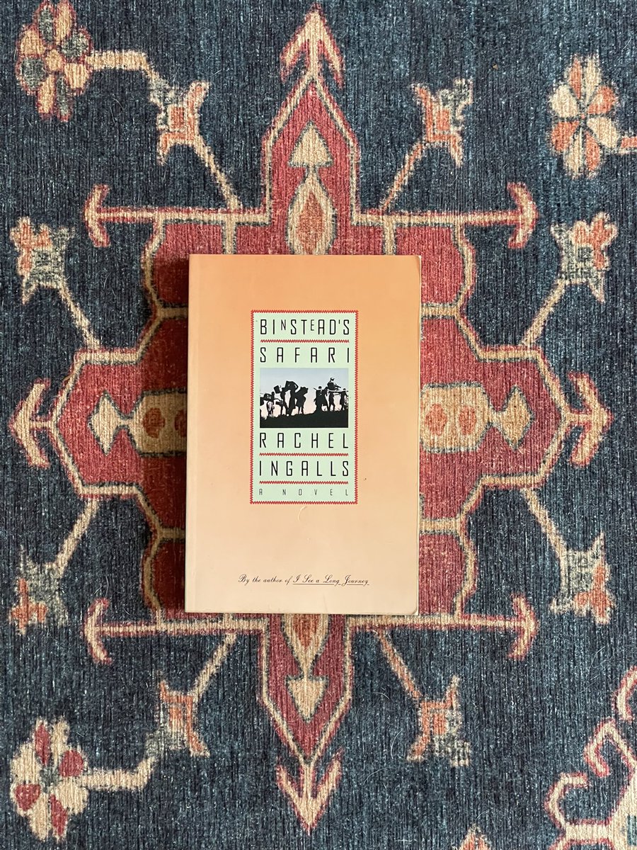wombhousebooks's tweet photo. Binstead’s Safari by Rachel Ingalls. Paperback, 1983. #rachelingalls https://t.co/TbAciO7LTI https://t.co/x4L1t56fc1