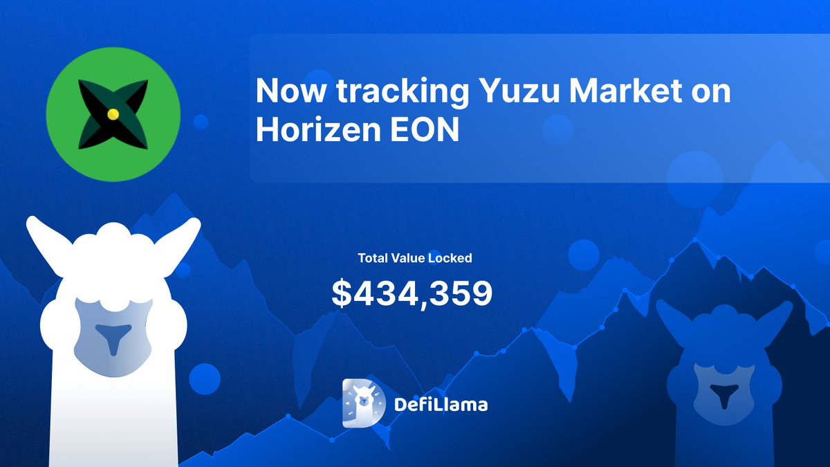 DefiLlama's tweet image. Now tracking @Yuzu_Market on @horizenglobal EON

Decentralized lending protocol on EON