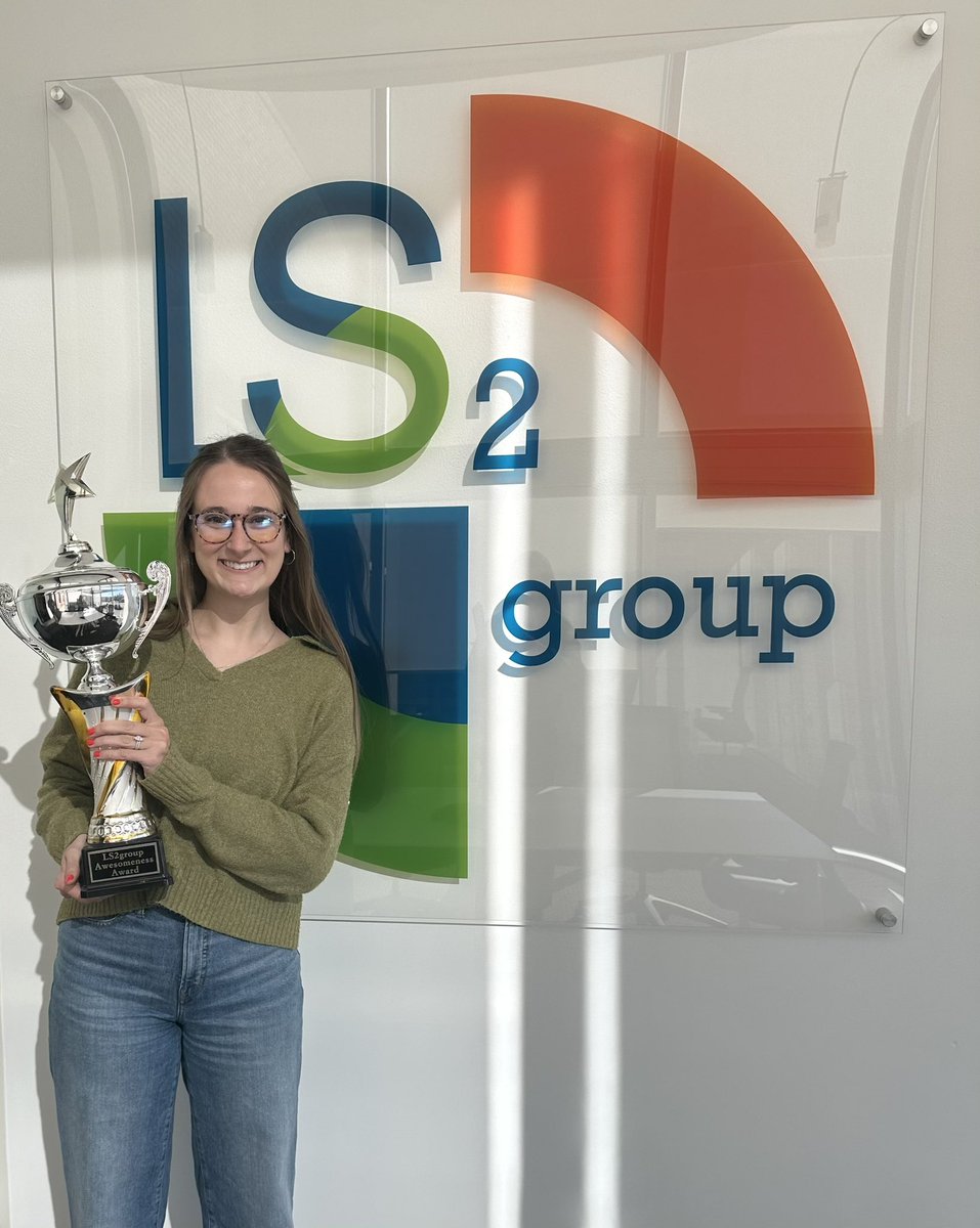 LS2group's tweet photo. Congratulations to Tess, who was honored with the Awesomeness Award earlier this week! She always goes above and beyond for clients, is a stellar team member, and always produces high-quality work. We are lucky to have you on the LS2group team ! 🎉🏆 https://t.co/FNuYXSmJLM