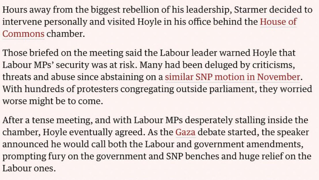JuliaHB1's tweet photo. MPs fearing for their own lives trying to appease the braying mob. That's not how democracy is supposed to work.

If it was the far right making these threats, there would be uproar. But it's Islamists and the far left so apparently that's just fine.

The time to act is now. https://t.co/tmu3gab105