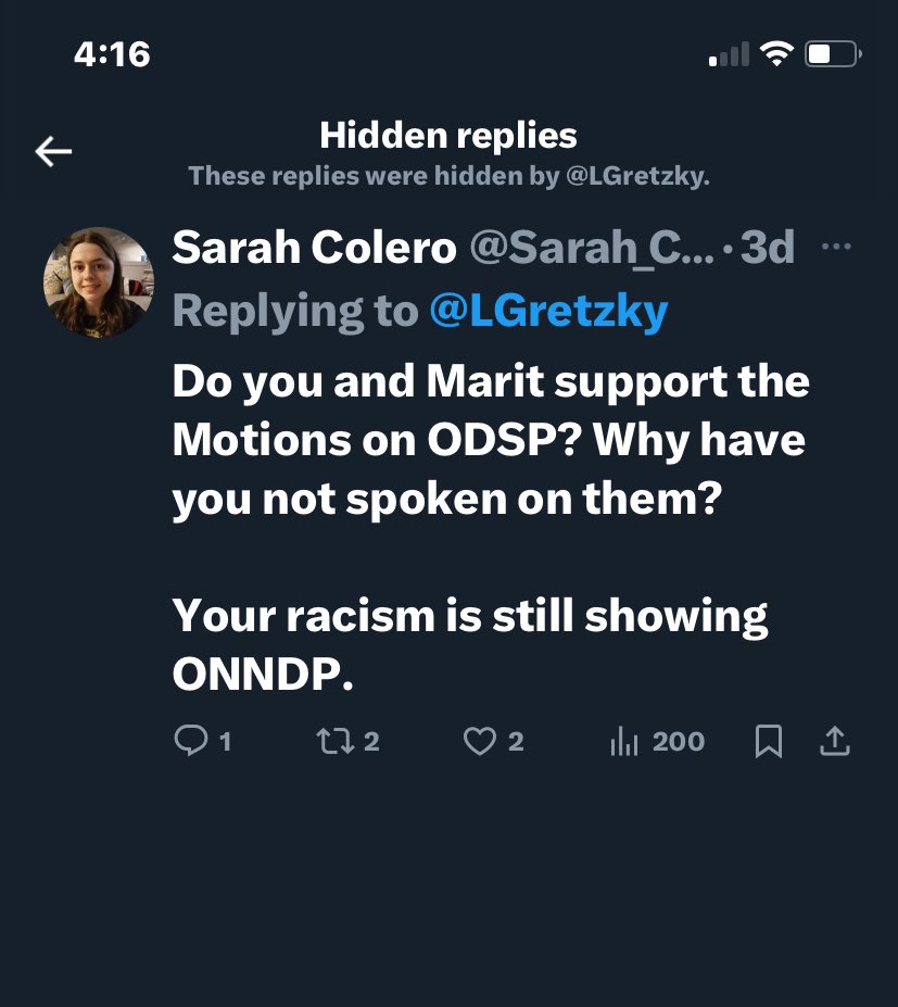 Daytime_Baller's tweet image. I am so disappointed by the @OntarioNDP and @MaritStiles and @LGretzky You guys are silencing and hiding replies that are so desperate to be heard. #Ontpoli