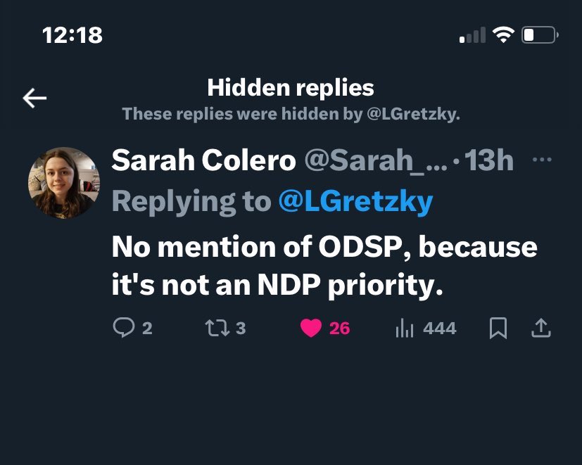 Daytime_Baller's tweet image. I am so disappointed by the @OntarioNDP and @MaritStiles and @LGretzky You guys are silencing and hiding replies that are so desperate to be heard. #Ontpoli