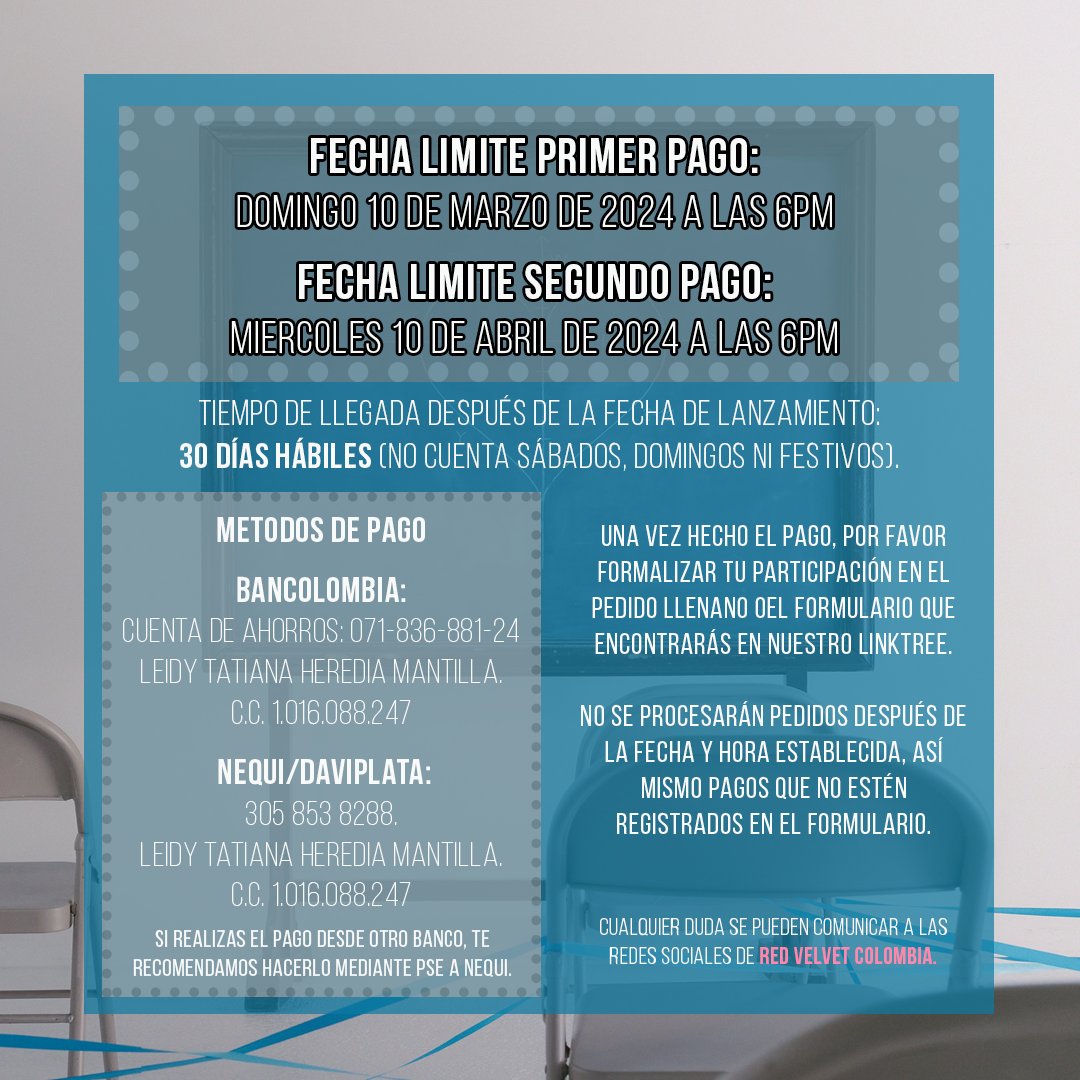 RED VELVET COLOMBIA 🎀 Biggest Fan 🩷 tweet media