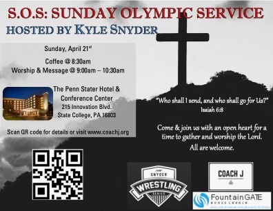 Sunday Olympic Service. April 21st.